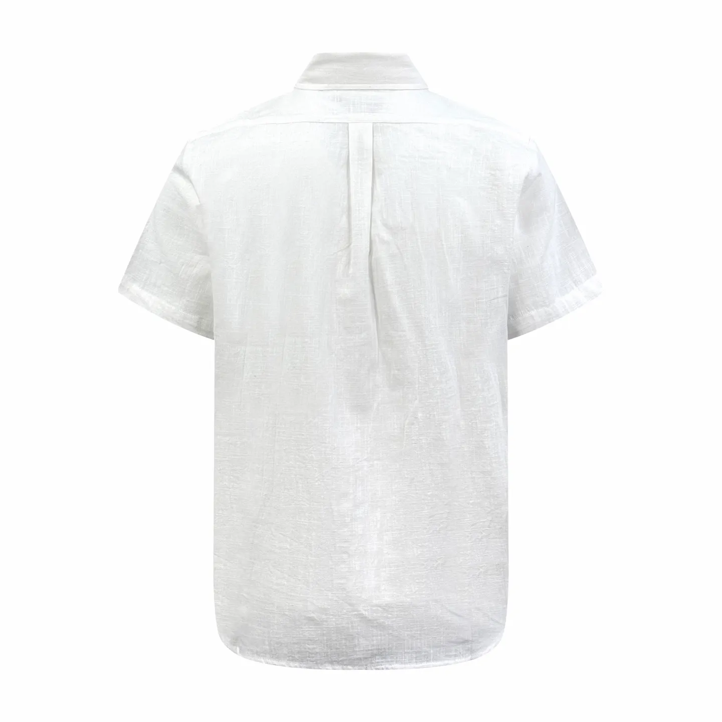 P270 Ralph Lauren logo embroidered short-sleeved shirt. Selected high-quality linen and cotton plain fabric with natural texture and breathability. Tight and smooth, comfortable and close to the skin. Stunning appearance in pure white. Iconic blue pony embroidery is like a smart note jumping on the white canvas. Simple but highly recognizable. The clever design of the outer pleated split back shoulder adds a sense of agility and detachment. The minimalist shape contains the soul of fashion. Process 1: Adopt imported machine embroidery process, use advanced computer control system and precision mechanical components to achieve the iconic pony embroidery operation, with high precision and smooth and delicate lines. Process 2: Use side-turning buried clamp thread process, which is smooth and tidy. Process 3: The fabrics have been washed and have a better hand feel. Not easy to deform, not easy to shrink, not easy to fade, and maintain long-term beauty. Accessories: Customized 1:1 thick plate resin buckle Customized 1:1 Ralph Lauren Trademark Fit: Loose fit Size: S M L XL Style number: CC926